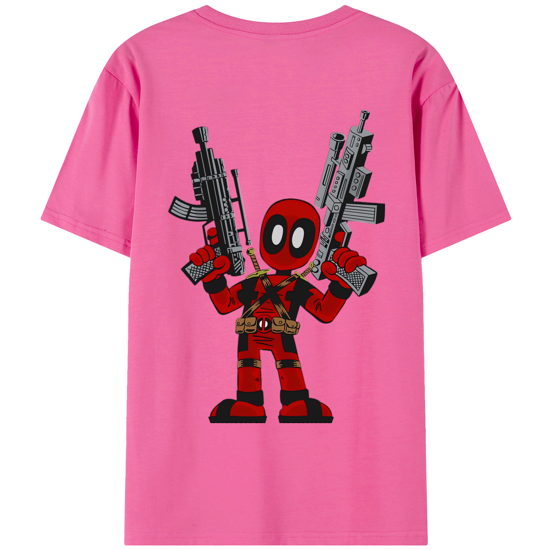 （画像用） Deadpool デッドプール レディース半袖Tシャツ(バックプリント)